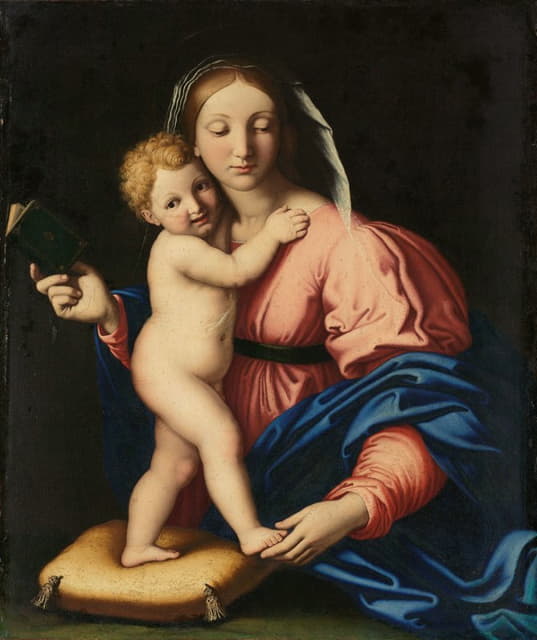 Workshop of Giovanni Battista Salvi - Virgin and Child