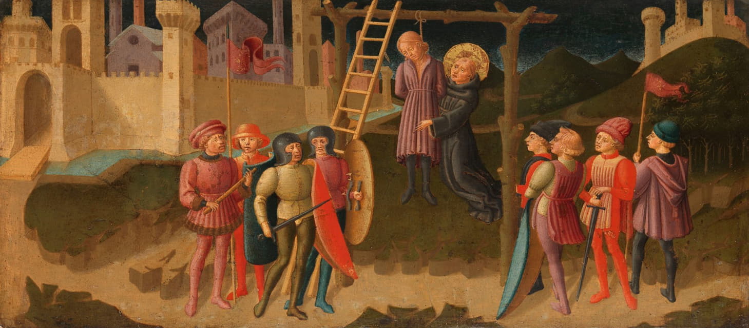Zanobi di Jacopo Machiavelli - Saint Nicholas of Tolentino Saving a Hanged Man
