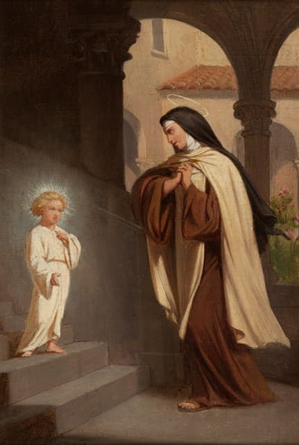 Émile Vernet-Lecomte - Jésus apparait à sainte Thérèse