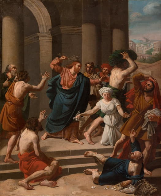 Pierre Poisson III - Jésus chassant les marchands du Temple