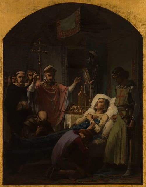 Pierre Paul Léon Glaize - La Mort de saint Louis