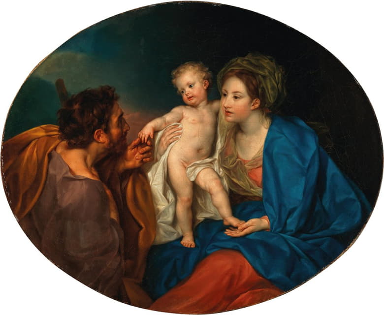 Anton Von Maron - The Madonna and Child with a shepherd