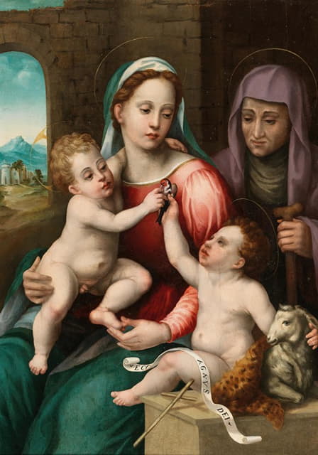 Master of Volterra - The Madonna and Child with Saint Elizabeth and the Infant Saint John the Baptist