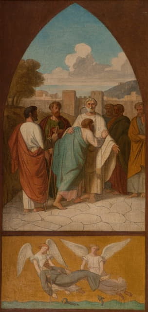 教皇圣克莱门特派传教士到高卢。天使们把圣克莱门特的尸体从海里移走。