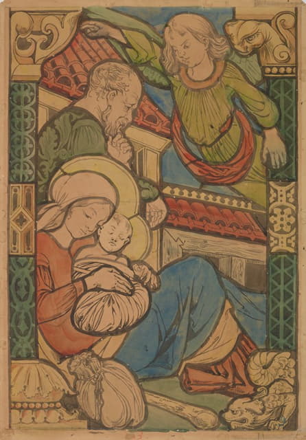 Stanisław Wyspiański - Anioł nakazujący Józefowi ucieczkę do Egiptu