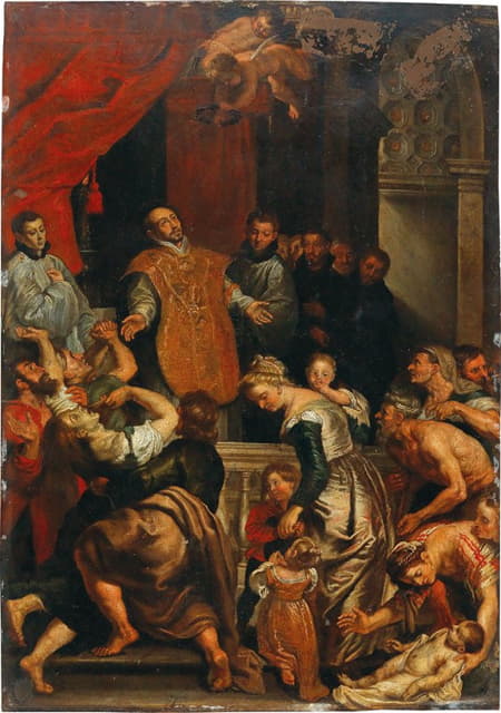 Circle of Peter Paul Rubens - The Miracles of Saint Ignatius of Loyola