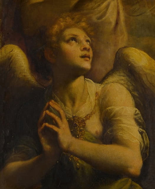Fabrizio Santafede - An Angel in adoration