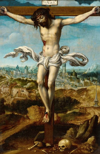 Follower of Jan Gossaert - The Crucifixion