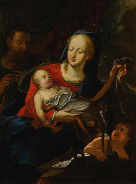 Jacob Carl Stauder - Holy Family with the infant St. John the Baptist