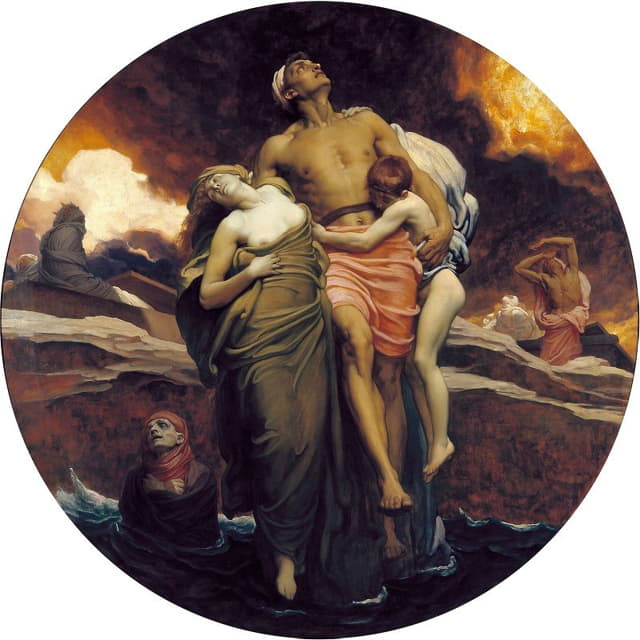 Frederic Leighton - And the Sea Gave Up the Dead Which Were in It