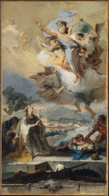 Giovanni Battista Tiepolo - Saint Thecla Praying For The Plague-Stricken