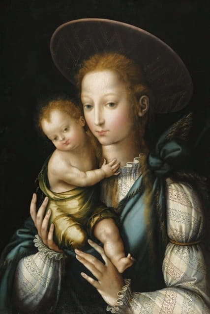 Luis De Morales - Badajoz The Virgin And Child, Or La Virgén Del Sombrero