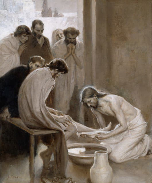 耶稣给门徒洗脚