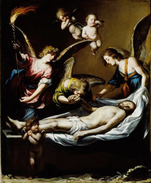 Antonio del Castillo Y Saavedra - Dead Christ with Lamenting Angels