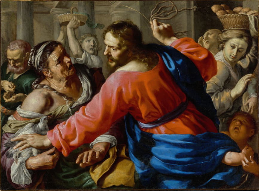 Bernardino Mei - Christ Cleansing the Temple