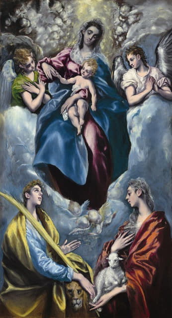圣玛蒂娜和圣艾格尼丝的圣母与圣子