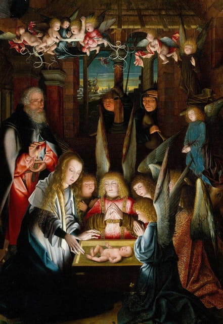 Follower Of Jan Joest Of Kalkar - The Adoration of the Christ Child