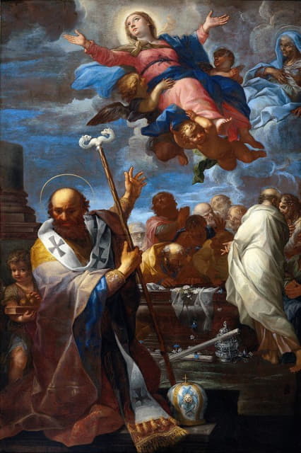 Giovanni Battista Lenardi - The Assumption of the Virgin with Saints Anne and Nicholas of Myra