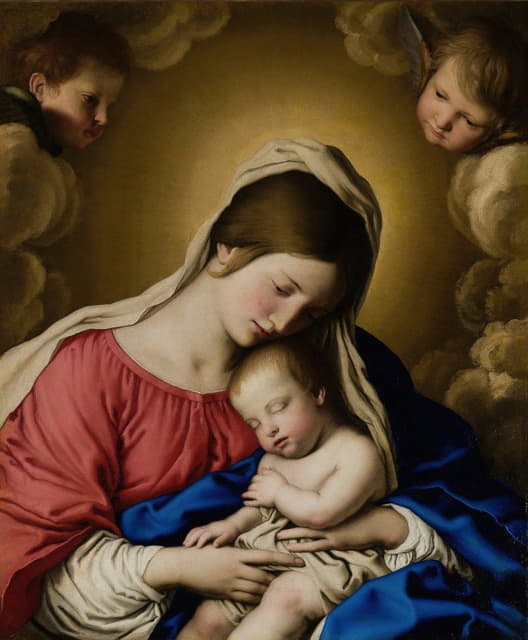 Giovanni Battista Salvi da Sassoferrato - Madonna and Child