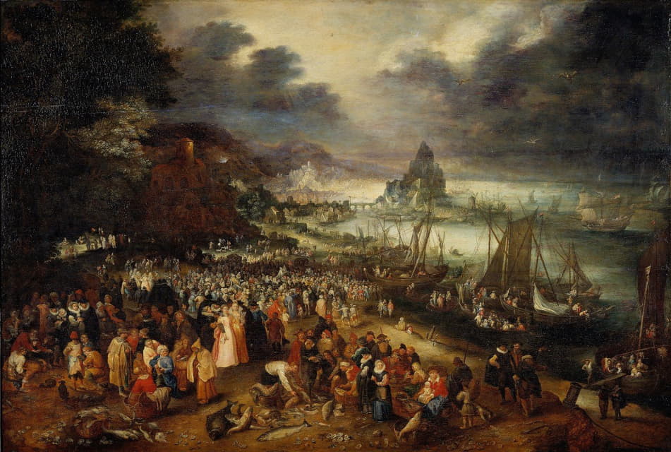 Jan Brueghel The Elder - Christ Preaching from the Boat
