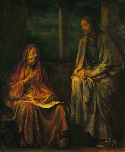 John La Farge - Visit of Nicodemus to Christ