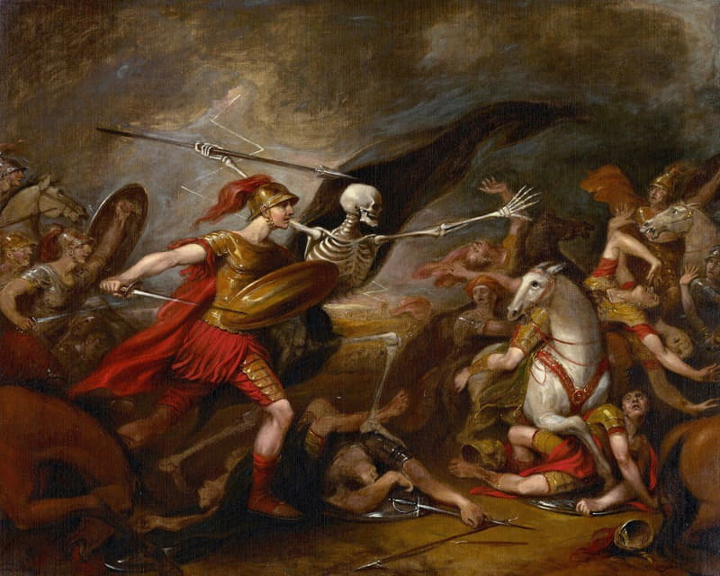 John Trumbull - Joshua at the Battle of Ai – Attended by Death