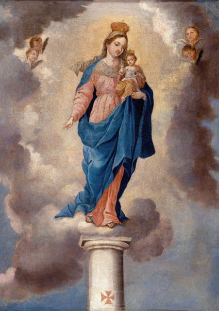 José Campeche y Jordán - La Virgen del pilar