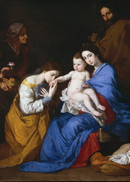 Jusepe de Ribera - The Holy Family with Saints Anne and Catherine of Alexandria