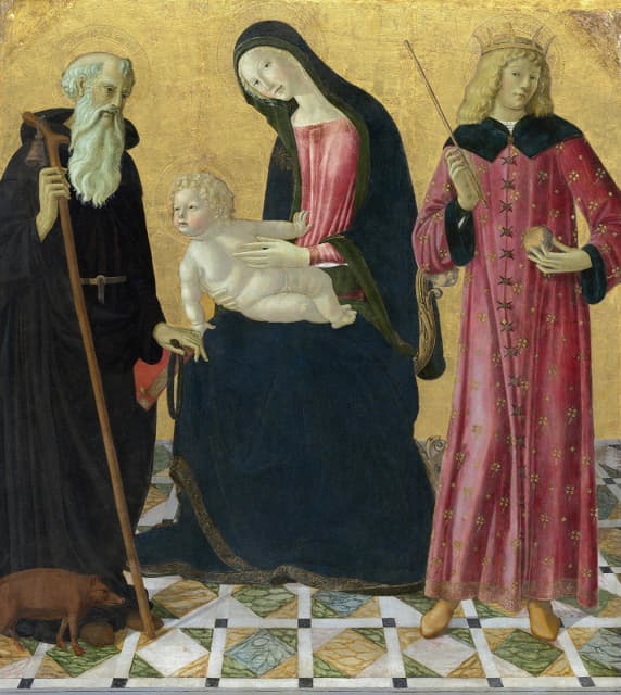 圣母与圣安东尼·阿博特和圣西吉斯蒙德的孩子