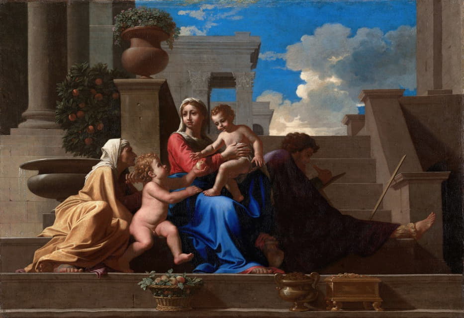 Nicolas Poussin - The Holy Family on the Steps