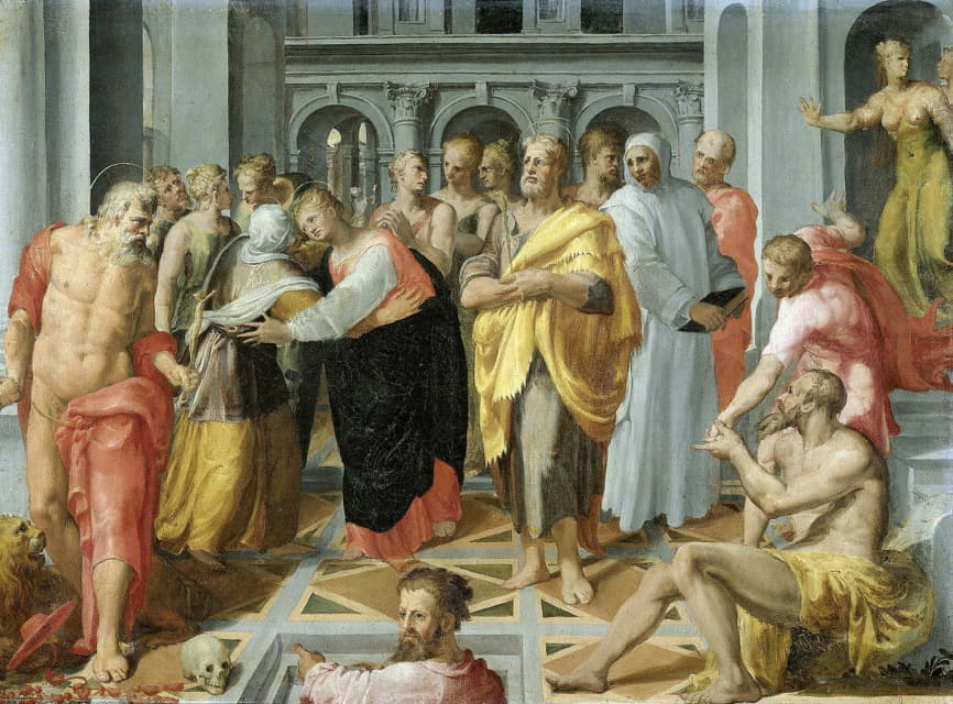 Pellegrino Tibaldi - Visitation (Meeting of Mary and Elizabeth in the Presence of Saints Joseph and Jerome)