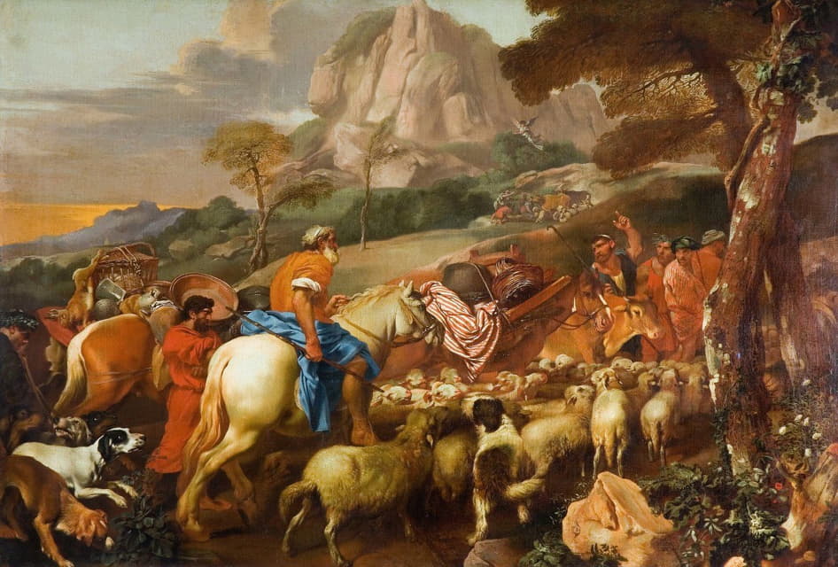 Giovanni Benedetto Castiglione - The Angel Appearing To The Shepherds