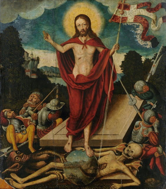 Lucas Cranach the Elder - Resurrection Of Christ And The Triumph Over Death And Devil