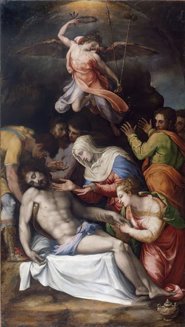 Francesco de' Rossi - Lamentation over the Dead Christ