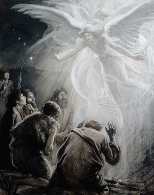 Albert Edelfelt - Revelation Of Angels To Shepherds