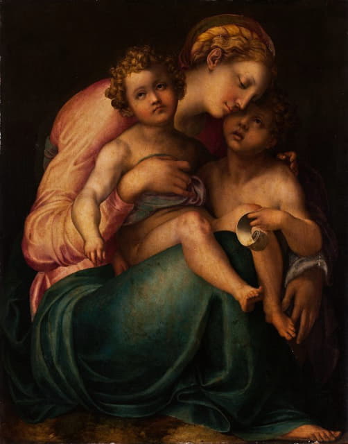 Anonymous - The Virgin And Child With John