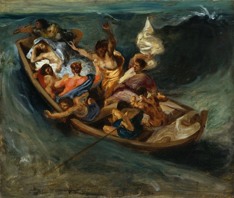 Eugène Delacroix - Christ On The Sea Of Galilee