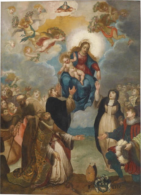 Giulio Cesare Angeli - Handover Of The Rosary