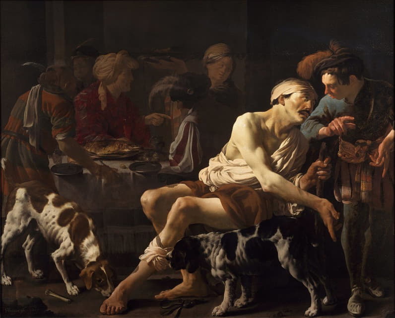 Hendrick Ter Brugghen - The Rich Man And The Poor Lazarus