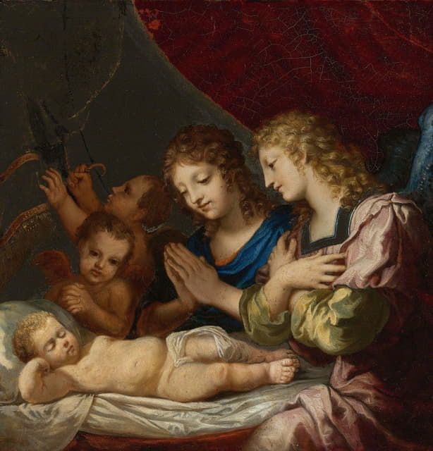 Jacques Stella - Angels Adoring The Sleeping Christ