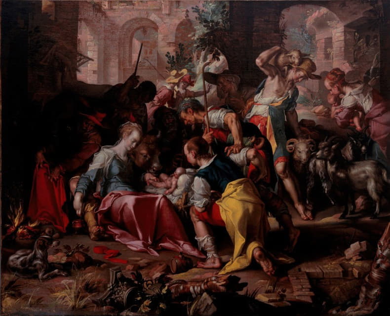 Joachim Wtewael - The Adoration Of The Shepherds