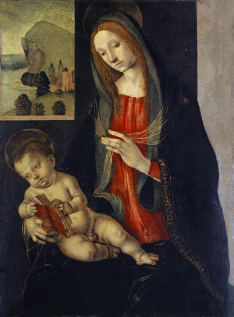 Filippino Lippi School - The Virgin with Child