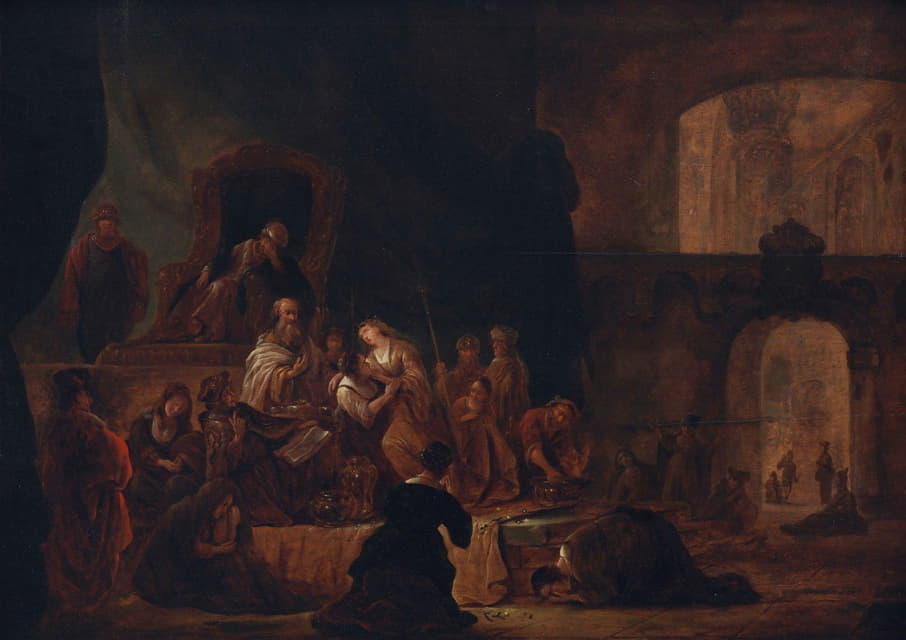 Gerrit De Wet - Jephta’s Daughter Being Led to the Altar