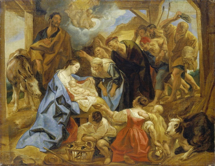 Jacob Jordaens - The Adoration of the Shepherds
