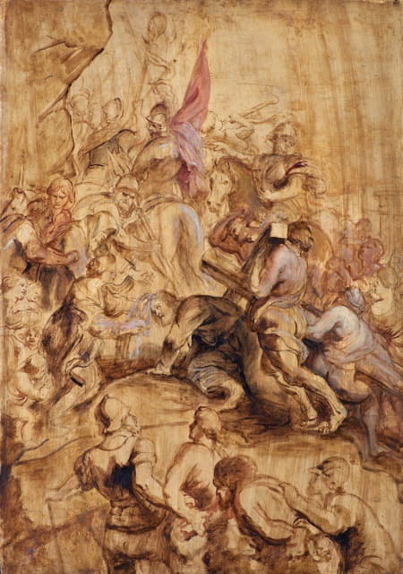 Peter Paul Rubens - The Ascent to Calvary. The Bearing of the Cross