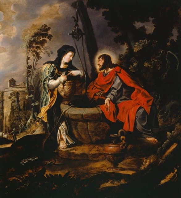 Simon de Vos - Christ and the Samaritan Woman