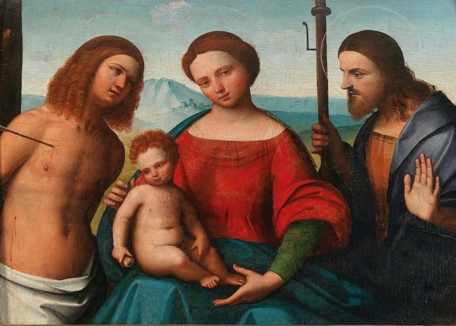 Giovanni Battista Benvenuti - The Madonna and Child with Saints Sebastian and James the Greater
