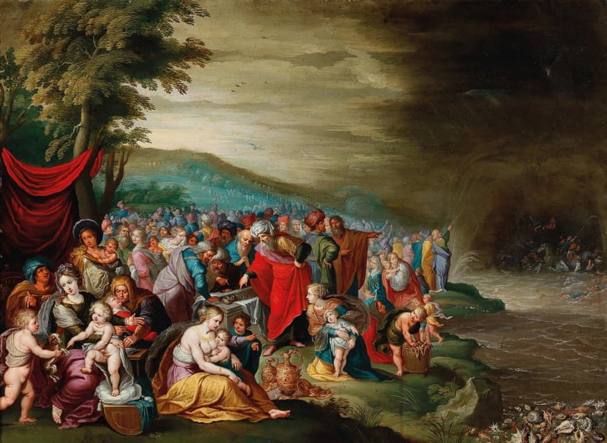 Hieronymus Francken III - The Israelites after crossing the Red Sea