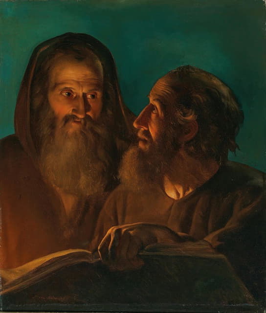 Petrus van Schendel - The Apostles John and Paul