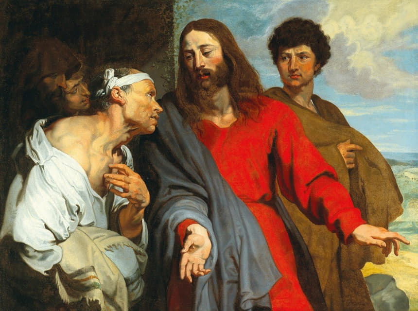 Workshop of Anthony van Dyck - The Healing of the Paralytic